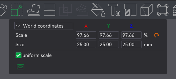 Resizing Cube Dimensions